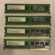 Micron 4GB (4x1GB) DDR2 ECC DIMM PC2-6400E Server Memory MT18HTF12872AY-800E1 picture