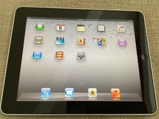 APPLE IPAD 1ST GENERATION 32GB WiFi A1219 VINTAGE IPAD 9.7” SILVER~RESET,BUNDLED picture