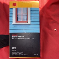Kodak 1 Cartridge & 80 Sheets Paper For Kodak Printer Dock PHC-80 New Sealed picture