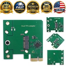 Dual Edge TPU PCIe x1 Low Profile Adapter Coral Accelerator Board for Dual Edge picture