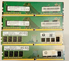 Lot of 4 8GB DDR4-3200 PC4-25600 UDIMM Desktop RAM Micron Samsung 32GB picture