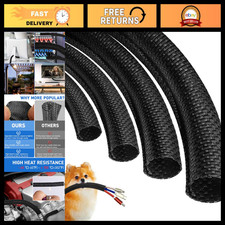 25ft No Chew Cord Protectors for Cats & Dogs - Heavy Duty Cable Sleeves, Wire Lo picture