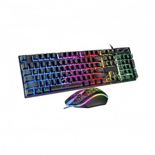 Wired Crack Game Keyboard and Set with Mechanical Feel, Illuminated Letter Pe... picture