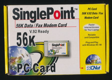 CNet SinglePoint PC Card 56K V.92 FAX / Modem Card picture