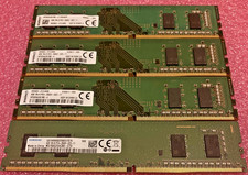Lot of 4 -  4GB DDR4 2666MHz PC4-21300 Desktop RAM Non-ECC picture