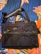TUMI ALPHA II 2 Portfolio Briefcase carry-on Business bag Black Ballistic Nylon picture