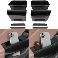 4PCS Door Grab Tray Organizer for Ford Explorer 2020-2024 Front Rear Black picture