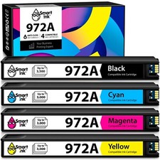Smart Ink Compatible Ink Cartridge Replacement for HP 972A 972 (4 Pack Combo)... picture