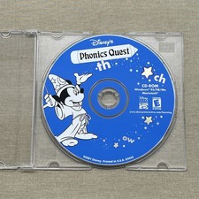 Disney's Phonics Quest (CD-ROM 2001) Kids Disney Learning Age 5-8 Educational + picture