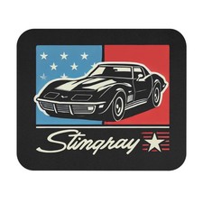 C3 Corvette Stingray Mouse Pad – Retro Stars & Stripes Design picture