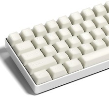 1 Set White Jade Double Shot PBT Translucent Keycaps Cherry Profile 121Key picture