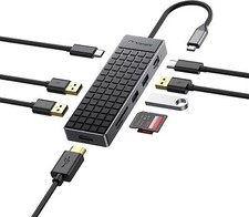 Yottamaster Multiport USB C Hub 4K HDMI USB3.0 RJ45 SD/TF PD100W Adapter For PC picture
