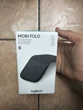 Logitech Mobi Fold  Wireless Bluetooth Mouse Graphite Portable 910-007601 picture