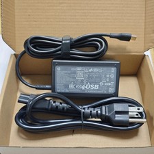 Genuine 65W USB-C Charger For HP EliteBook X360 G2 G3 G4 L65505-002 L67440-001 picture