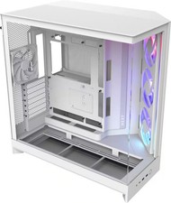 NZXT - H9 Flow RGB 2025 ATX Mid-Tower Dual-Chamber PC Case - White picture