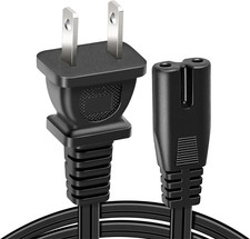 6 Feet 2 Prong AC Power Cord Replacement,Power Supply Cord for Recliner Sofa or picture