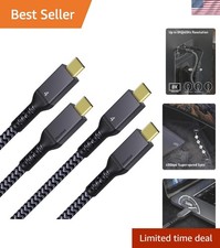 Durable Thunderbolt 4 Cable 3.3FT | 40Gbps Transfer & 240W Power Delivery Set picture