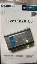 D-Link 4-Port USB 2.0 Hub DUB-H4 Portable New Sealed Package picture