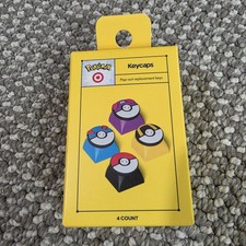 Pokemon x Target Pokeball Keycaps Keyboard Key Caps 4pc Limited Edition Drop picture