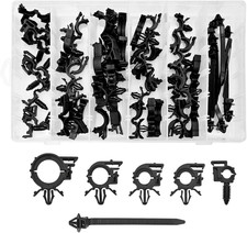 60PCS Car Wire Loom Harness Routing Clips Assortment, 6 Different Sizes picture