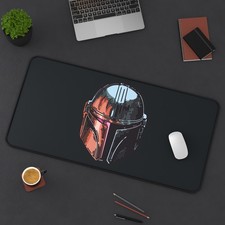 Star Wars - Minimalist Mandalorian Din Djarin Grogu - Gaming Desk Mat Mouse Pad picture