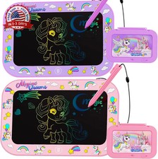 2 Pack LCD Writing Tablet for Kids,10Inch Colorful Reusable Electronic Toddler D picture