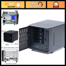 DIY NAS Case 4-Bay + 1 Internal Bay, Hot Swap Backplane, USB 3.0, ITX Chassis picture