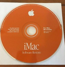 Vintage 1999 Macintosh Mac iMac DV v9.0 OS 9 Software Restore Disc CD picture