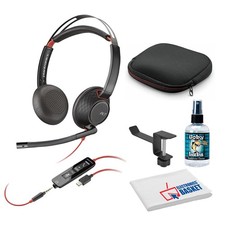 Poly Blackwire 5220 Stereo USB-C Headset with USB-C to USB-A Adapter Bundle picture