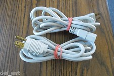 Light Gray 6ft 3-Prong - AWG Standard Universal  Power Cord picture