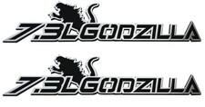 2pcs New Custom 7.3L Badge Name Plate Logo 3D Nameplate Decal Stickers Chrome picture