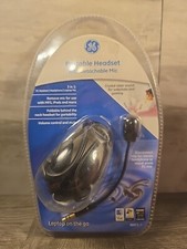 BRAND NEW GE Portable Headset With Detachable Microphone Brand 98971 picture