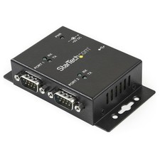 StarTech.com USB to Serial Adapter - 2 Port - Wall Mount - Din Rail Clips - Indu picture