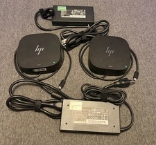 Lot of 2 HP USB-C/A Universal Dock G2 5TW13AA w/ 120W Power Adapters – Tested picture