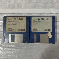 Lotus 1-2-3 For DOS Release 3.1+ Windows Software VTG 1991 - New Factory Sealed picture