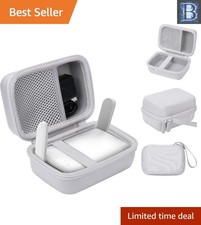 Elegant Grey-White Hard Case for GL.iNet MT1300 with Hand Strap - Travel Ready picture