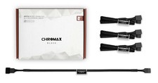 Noctua NA-SEC1 CH.BK chromax.bla 30cm 3x Extension Cable 4-pin PWM fan Extension picture