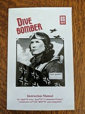 Vintage 1988 Epyx Dive Bomber US Gold Instruction Manual - Apple Atari Amiga IBM picture