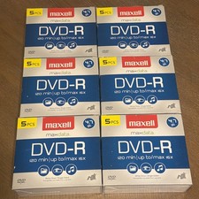 Lot of 6 NEW 5 Pack Maxell Maxdata DVD-R 4.7 Gb 120 Min 16X ~  picture