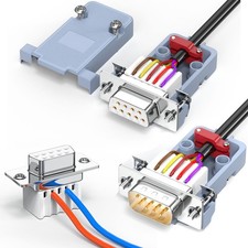 2Pack DB9 Male+Femal Breakout Serial Adapters,Solderless RS232/RS485/RS422 Sc... picture