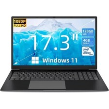 SGIN 17 inch Laptop 4GB DDR4 128GB SSD Windows 11 Home Laptops with Intel C picture