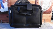 Delsey Black Travel Laptop Bag Multiple Compartments & Secure Zippers 18