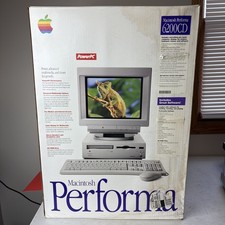 1995 Apple Macintosh Performa 6200CD PowerPC In Box WORKS picture