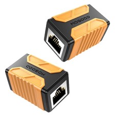 RJ45 Inline Coupler, 10Gbps Internet Cable Connector, 2 Pack Cat 8 Cable Coup... picture