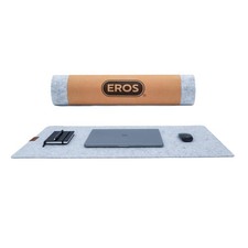 EROS Office Products Non-Slip Felt Desk Mat Light Gray Extra Large XL picture