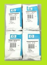 4 NEW Genuine SEALED BAG Original HP 27 Black and 28 Color Inkjet Cartridges picture