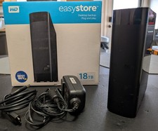 Western Digital WD EasyStore 18TB (WDBAMA0180HBK) External Hard Drive picture