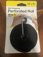 Wrap-It Storage - 12-ft. Self-Gripping Hook and Loop Perforated Roll for Cord... picture