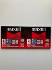 Lot of 2 - Maxell CD-RW Disks - 650MB - 74 min - New - Sealed picture