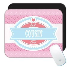 Gift Mousepad : Best COUSIN Ever Cute Christmas Birthday Vintage Retro picture